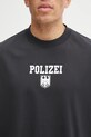 VETEMENTS t-shirt bawełniany Polizei Regular czarny UH76TR300B