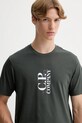C.P. Company t-shirt bawełniany szary 19CMTS091A005100W