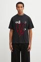 Napapijri x Martine Rose t-shirt bawełniany nadruk czarny NP0A4I569411