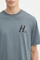 Helmut Lang t-shirt bawełniany niebieski P04HM507