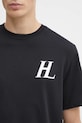 Helmut Lang t-shirt bawełniany czarny P04HM507