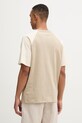 Oblečení Tommy Hilfiger tričko pánské bavlněné UM0UM03605 béžová