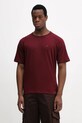 Хлопковая футболка Tommy Hilfiger хлопок бордо UM0UM03605