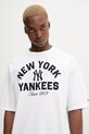 New Era t-shirt bawełniany biały 60684327