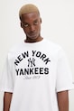 Βαμβακερό μπλουζάκι New Era λευκό 60684327