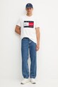 Bavlněné tričko Tommy Hilfiger x SAIL GP MW0MW41419 bílá AW25