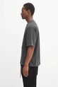Filling Pieces t-shirt bawełniany Boxy Embroidered 412520501142 szary AW25