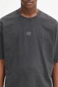 Filling Pieces t-shirt bawełniany Boxy Embroidered szary 412520501142