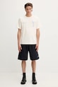 Filling Pieces t-shirt bawełniany Trumpeteer 422520500237 beżowy