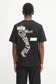 Filling Pieces t-shirt bawełniany Trumpeteer nadruk czarny 422520500237