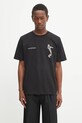 Odzież Filling Pieces t-shirt bawełniany Trumpeteer 422520500237 czarny