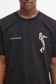Filling Pieces t-shirt bawełniany Trumpeteer czarny 422520500237