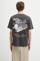 Filling Pieces t-shirt bawełniany Band nadruk szary 422520500238