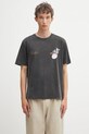 Odzież Filling Pieces t-shirt bawełniany Band 422520500238 szary