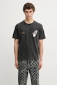 Odzież Filling Pieces t-shirt bawełniany Band 422520500238 szary