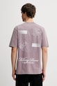 Filling Pieces t-shirt bawełniany Vinyl nadruk różowy 422520500240