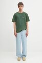 Filling Pieces t-shirt bawełniany Vinyl 422520500240 zielony