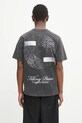 Filling Pieces t-shirt bawełniany Vinyl nadruk szary 422520500240