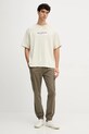 Calvin Klein Jeans t-shirt bawełniany beżowy LV04RD808G