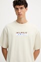Calvin Klein Jeans t-shirt bawełniany LV04RD808G beżowy