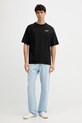 Βαμβακερό μπλουζάκι Calvin Klein Jeans LV04RD825G μαύρο AW25