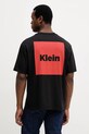 Oblečenie Bavlnené tričko Calvin Klein Jeans LV04RD813G čierna