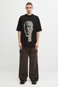 Rick Owens DRKSHDW t-shirt bawełniany Jumbo Ss T DU02E7274.RIGEP1 czarny