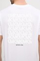 Michael Kors t-shirt bawełniany CF552PXFV4 biały