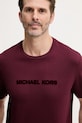 Michael Kors t-shirt bawełniany bordowy CF552PK1V2