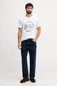 Michael Kors t-shirt bawełniany CF552TWFV4 biały AW25
