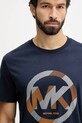 Michael Kors t-shirt bawełniany granatowy CF552TWFV4