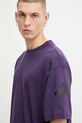 adidas t-shirt bawełniany Essentials fioletowy JX5670