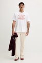 Bavlnené tričko adidas Originals Varsity JX8174 biela AW25