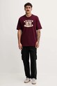 adidas Originals t-shirt bawełniany Varsity JX8175 bordowy AW25