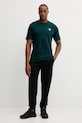 adidas Originals t-shirt bawełniany Trefoil JZ3586 zielony AW25