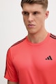 adidas Performance t-shirt treningowy Te-Es Base 3S pomarańczowy KA7853