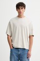 adidas t-shirt bawełniany Soft Lux bawełna beżowy KB6778