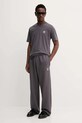 adidas Originals t-shirt bawełniany Trefoil JV5936 brązowy AW25