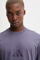 adidas t-shirt bawełniany adidas x Z.N.E fioletowy JW4740