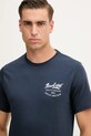 Barbour t-shirt bawełniany granatowy MTS1347