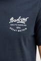 Barbour t-shirt bawełniany MTS1347 granatowy