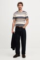 Barbour t-shirt bawełniany AICKMEN MTS1498 beżowy AW25
