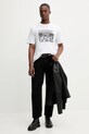 Iceberg t-shirt bawełniany F02B.6325. biały AW25