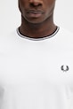 Fred Perry t-shirt bawełniany biały M1588V