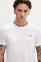 Fred Perry t-shirt bawełniany biały M1588V