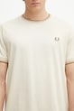 Бавовняна футболка Fred Perry бежевий M1588V