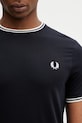 Fred Perry тениска мъжка памучна тъмносин M1588V