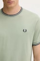 Fred Perry tricou din bumbac verde M1588V