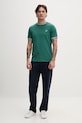 Fred Perry t-shirt bawełniany M1588V zielony SS26