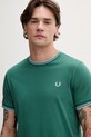 Fred Perry t-shirt bawełniany zielony M1588V